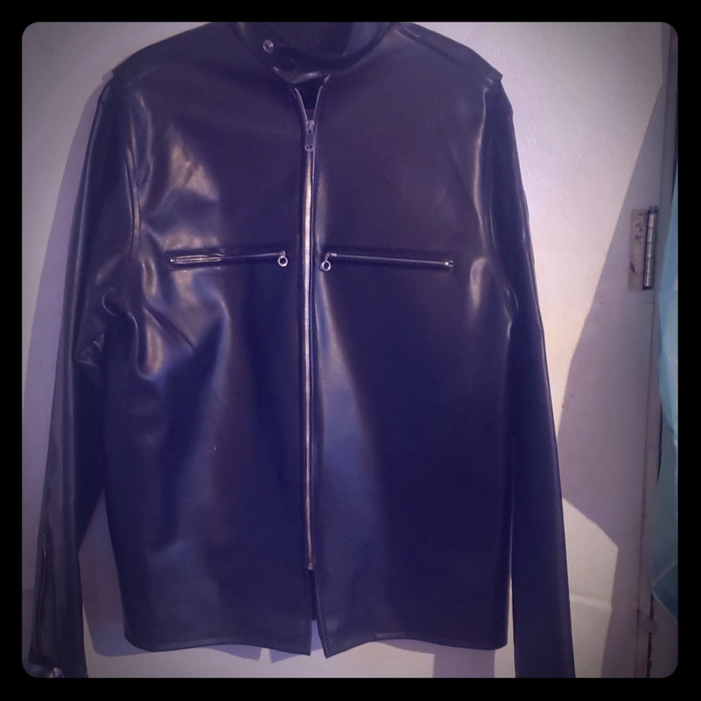 Faux leather jacket